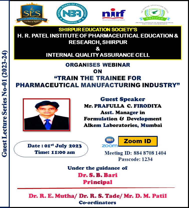 Guest Lecture- Mr. Prafull Firodiya
