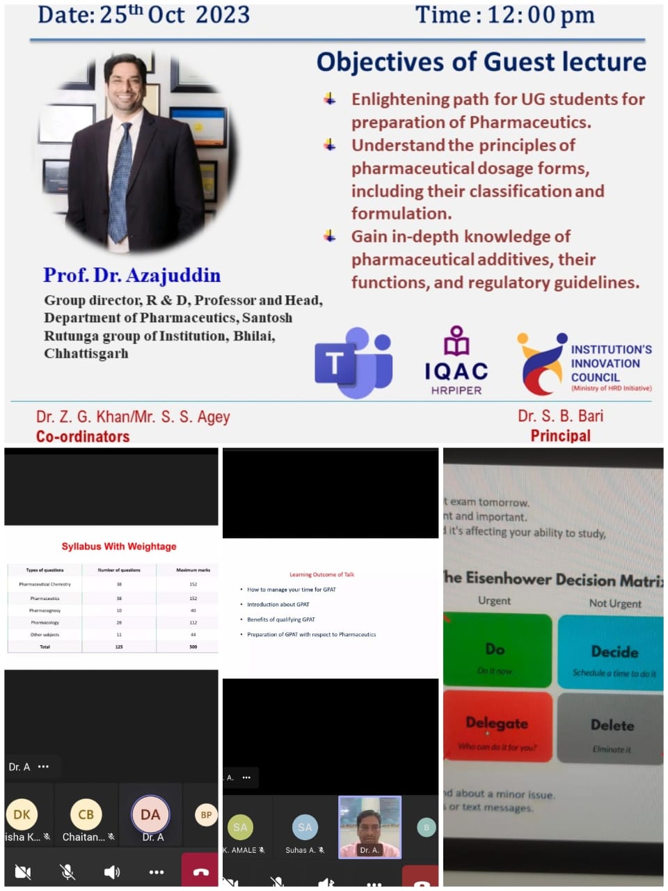 GPAT Lecture of Dr. Azajuddin 