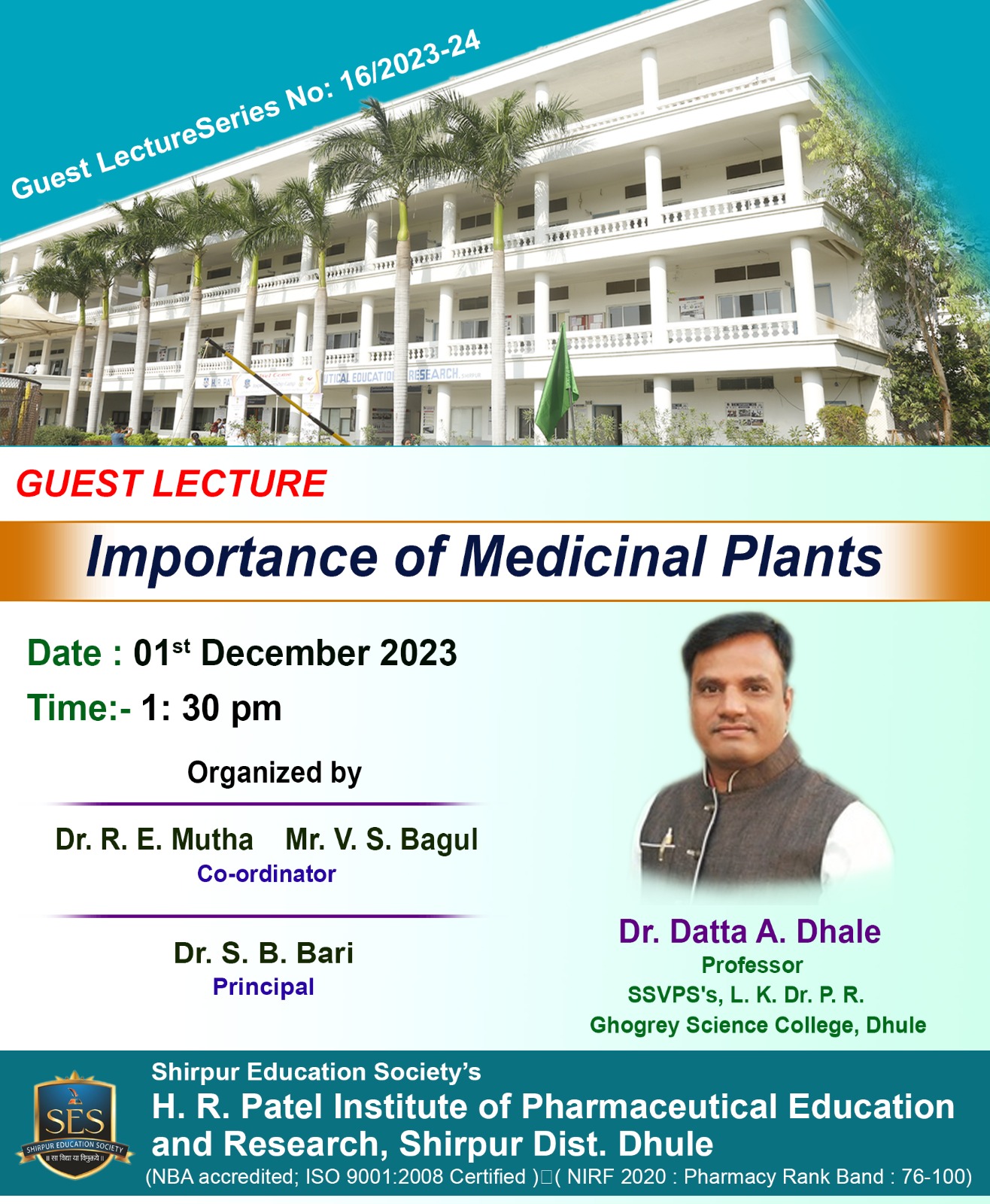 Guest Lecture by Dr. D. A. Dhale