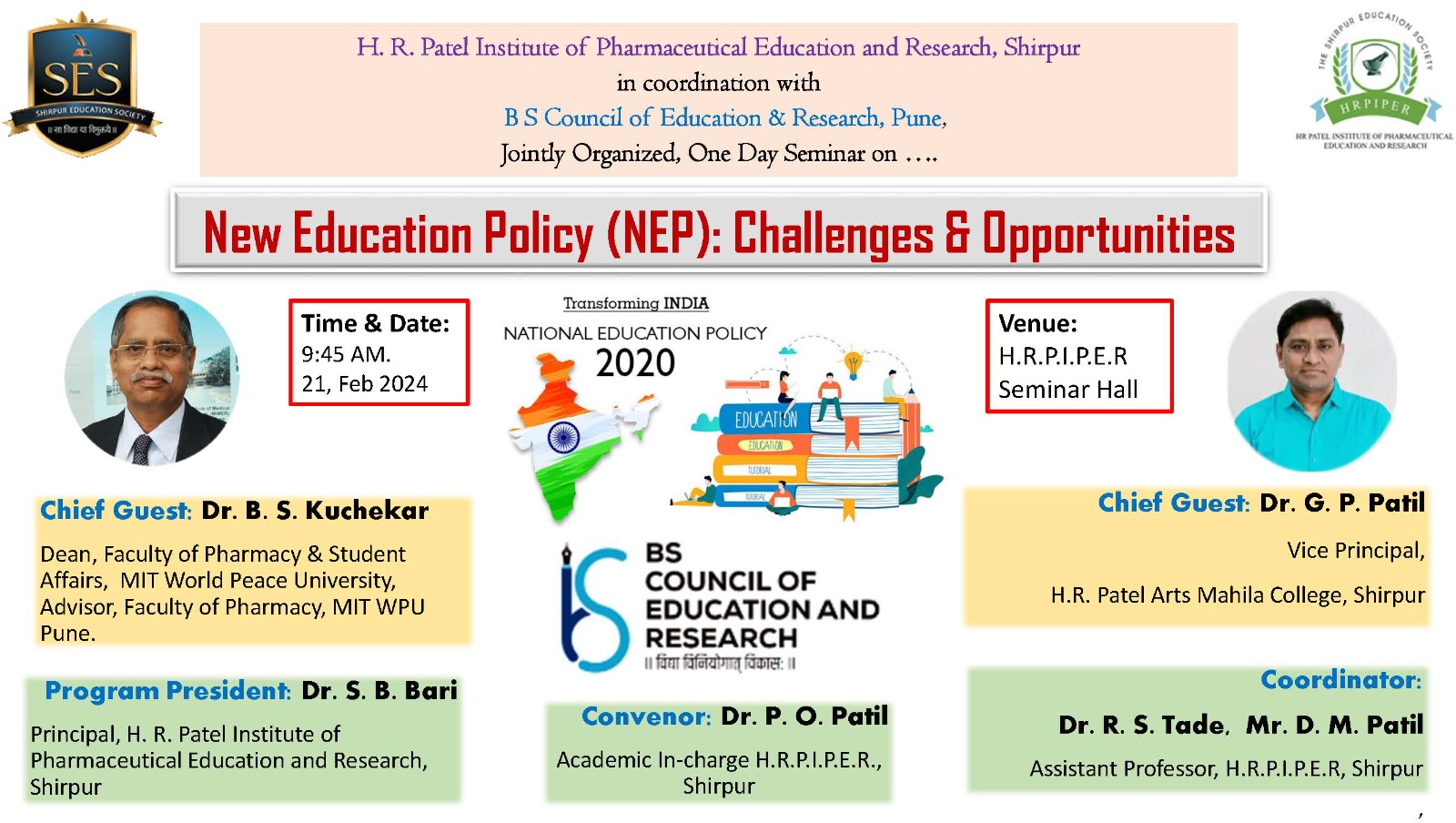 One Day Seminar on New Education Policy