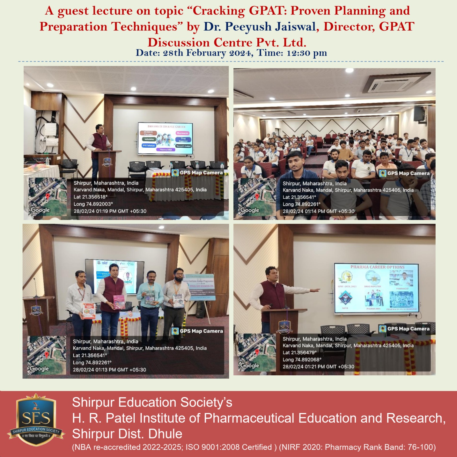 Guest Lecture by Dr. Peeyush Jaiswal