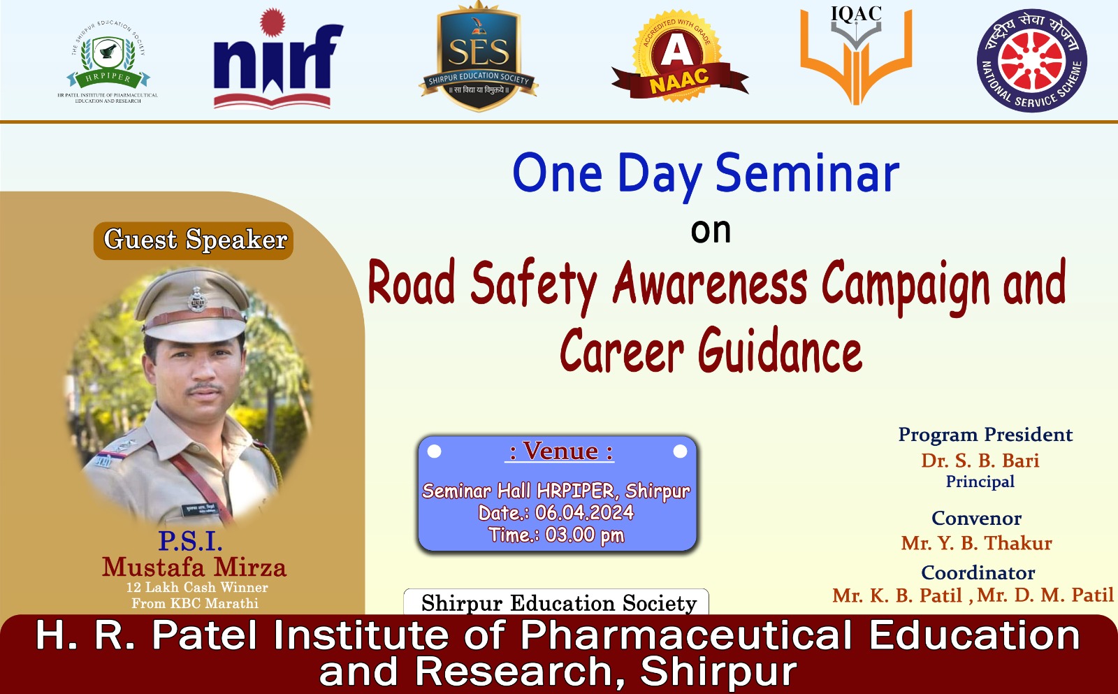Guest Lecture on Road Safety Awareness